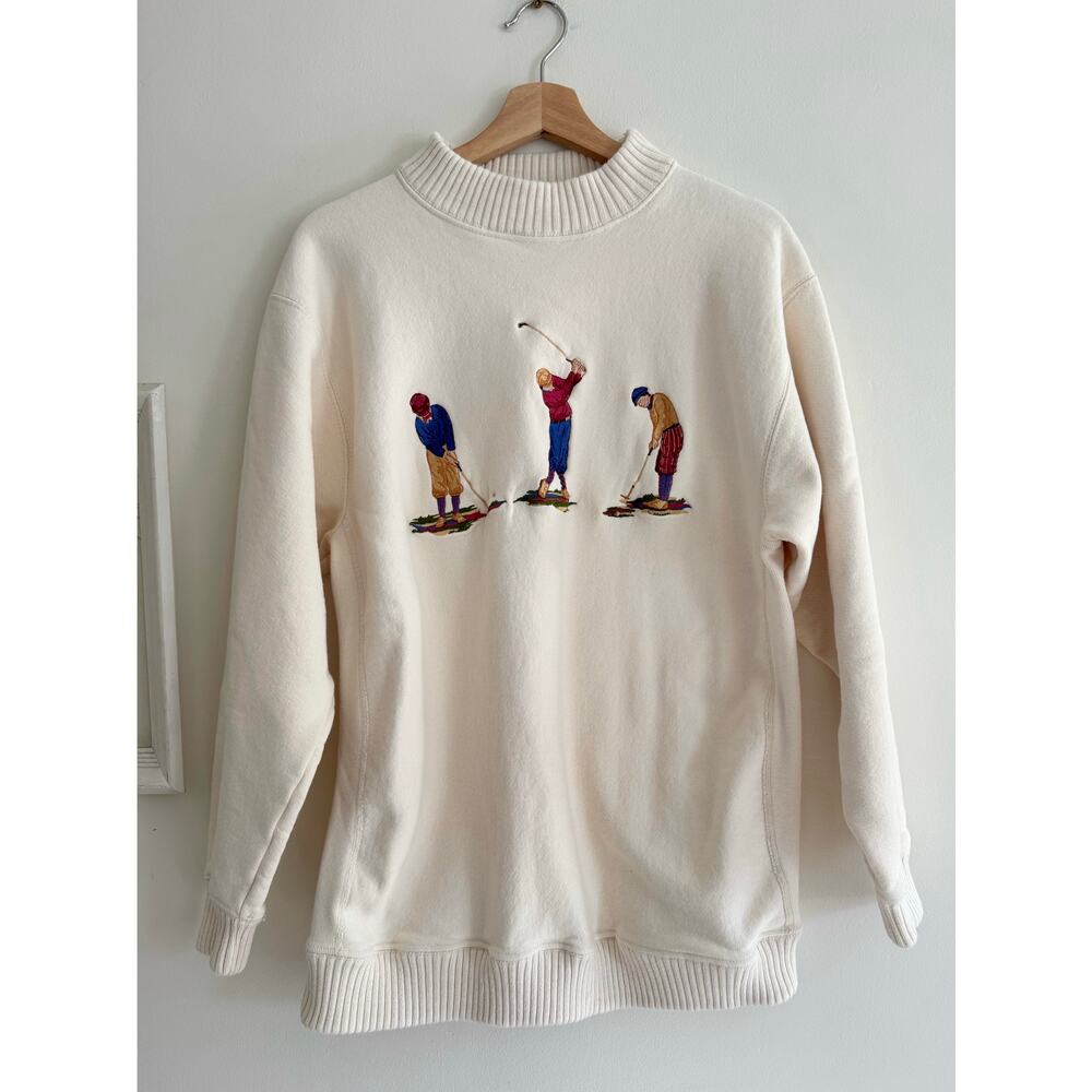 VINTAGE 80's Seth Roberts Golfers Crewneck Size XXL